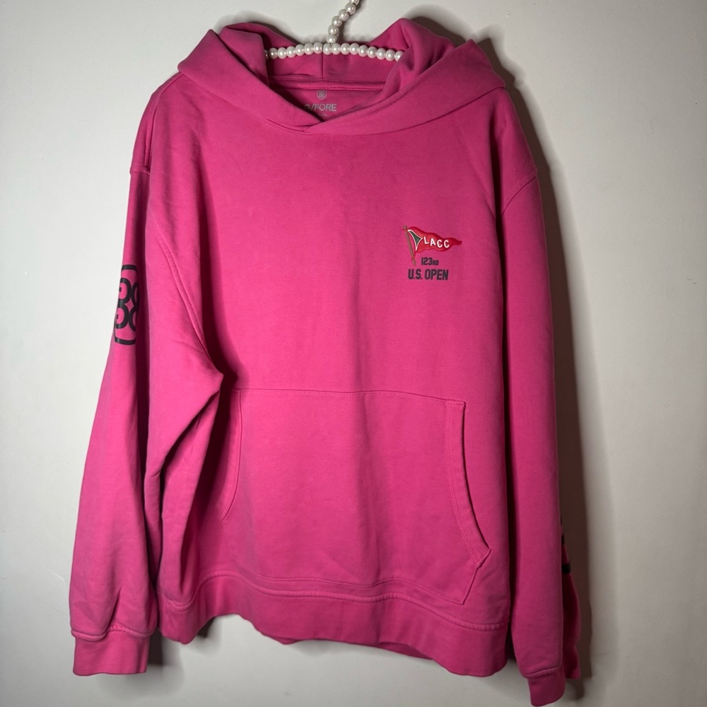 G/FORE Bright Pink U.S. Open Hoodie
